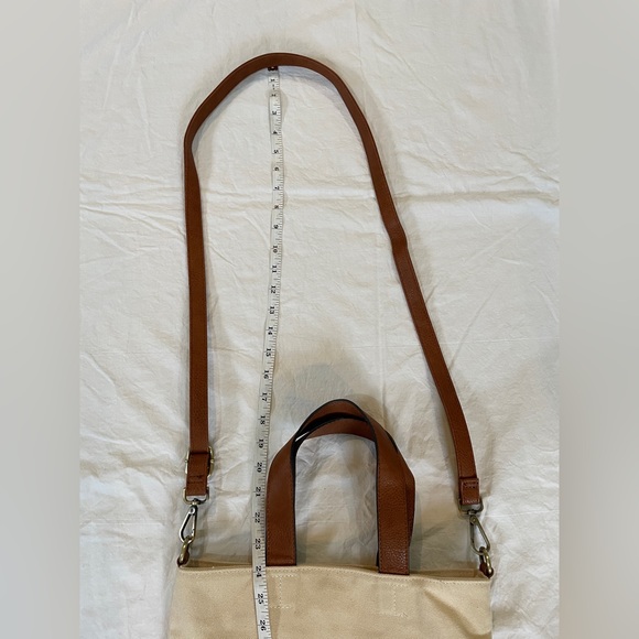 Free People Vegan Leather and Canvas Tote - Picture 2 of 7